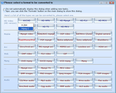 flash to avchd step 3